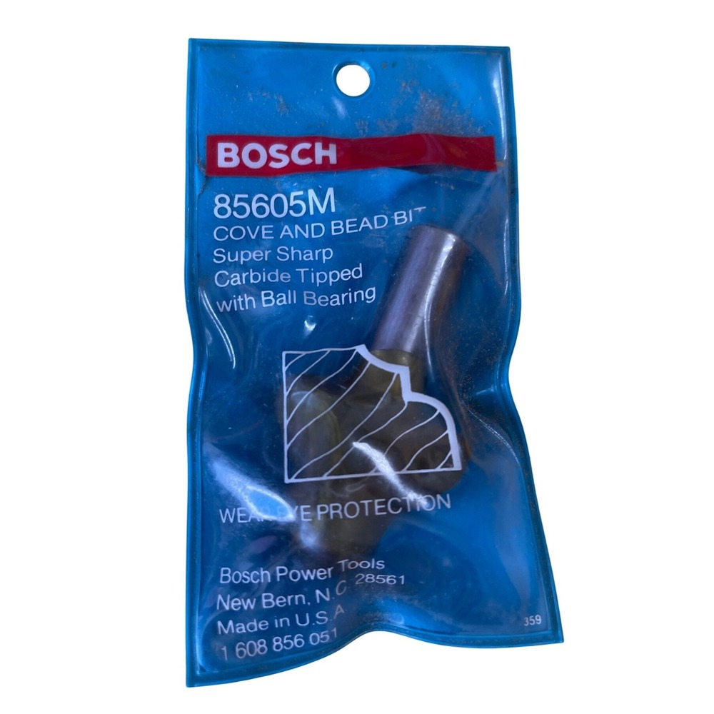 Bosch 85605M Cove and Bead Router Bit Carbide Tipped with Ball Bearing New